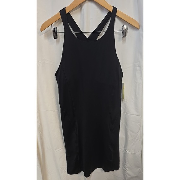 NWT Women's Knit Ruched Active Dress - All In Motion Black Tennis - Picture 2 of 10